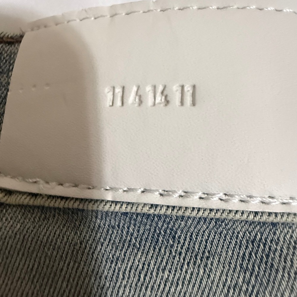 KDNK Mens 32" Distressed Skinny Jeans Light Wash Blue Ankle Zip 1141411 NEW NWT - Picture 13 of 16